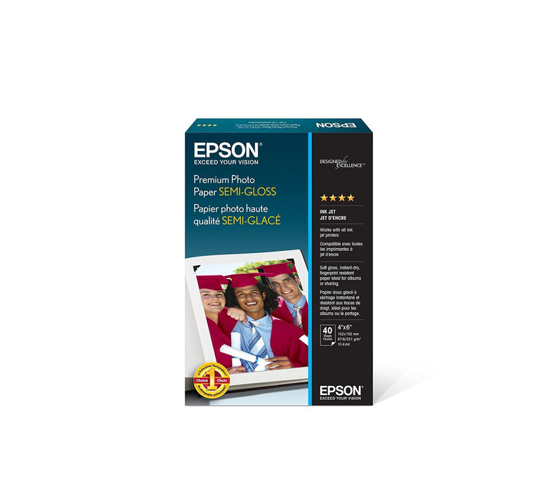 Epson Paper - Semi-Gloss Photo Paper - 4 In X 6 In - S041982