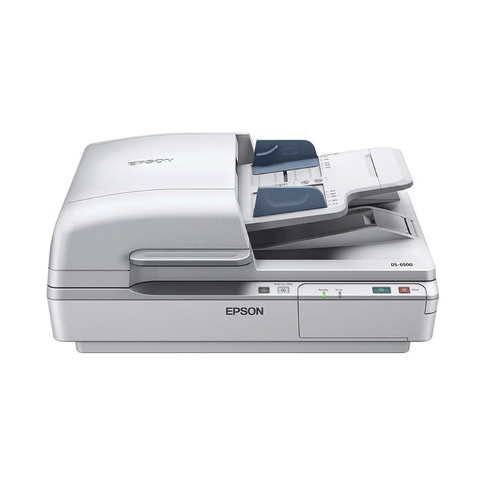 Epson WorkForce DS-6500 1200 x 1200 dpi 25 ppm USB, Automatic Duplex Scanning LCD Display Desktop Color Flatbed Document Scanner - B11B205221
