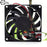 Everflow R128015SL 12V DC 80x80x15mm Brushless Cooling Fan