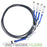 Extreme 10321 3m 40GB QSFP to 4x 10GB SFP+ Direct Attach Breakout Cable