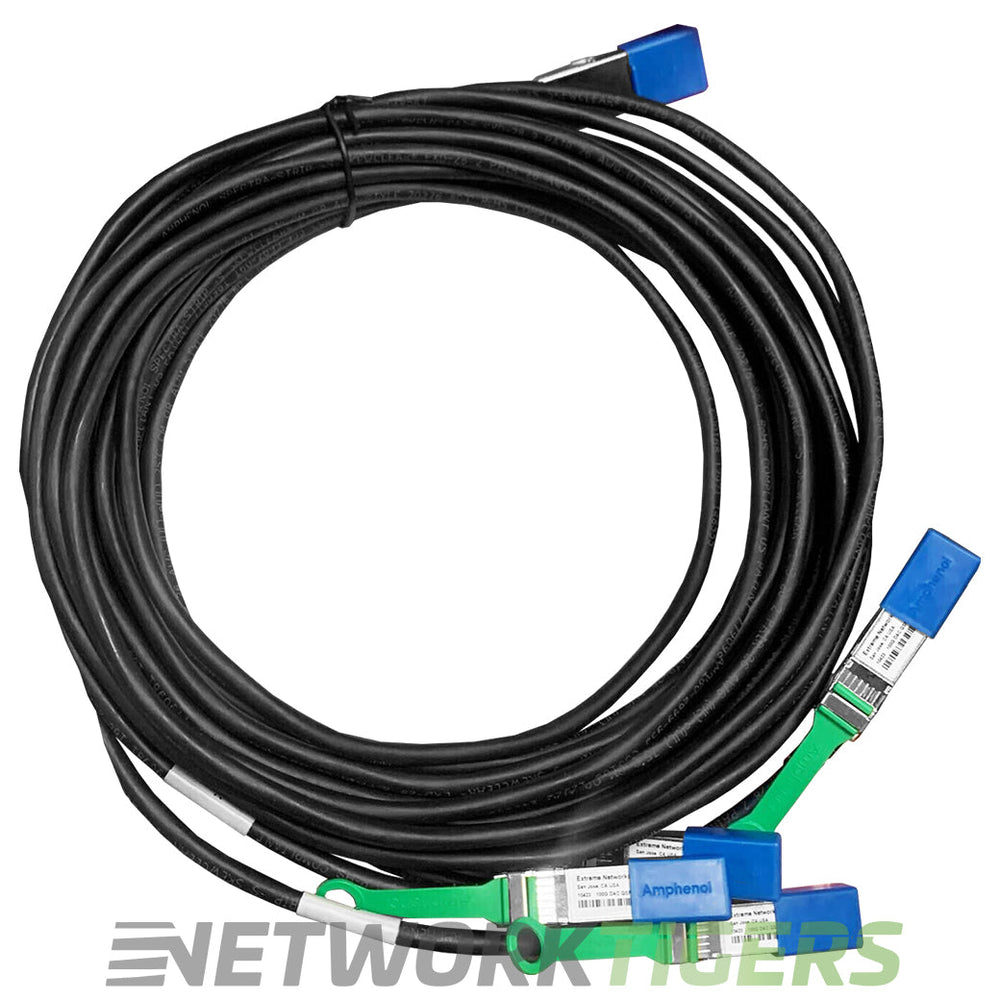 Extreme 10423 3m 100GB QSFP28 to 4x 25GB SFP28 Direct Attach Breakout Cable