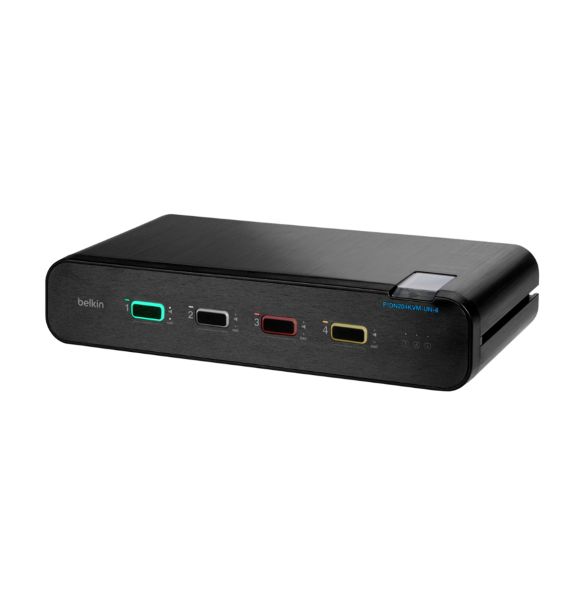 F1DN204KVM-UNN4 - Belkin 4-Ports Dual Head KVM Switch