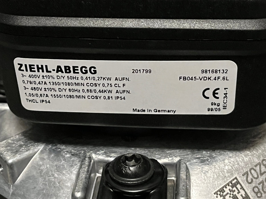FB045-VDK.4F.6L ZIEHL-ABEGG Axial Fan