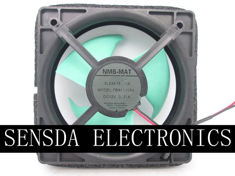 FBA11J12H-A 12V DC 0.21A 2-Wire Axial Cooling Fan