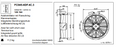 FC045.6DF.4C.3 ZIEHL-ABEGG Axial Fan 300~400V 0.125 kW 0.35A 940 rpm