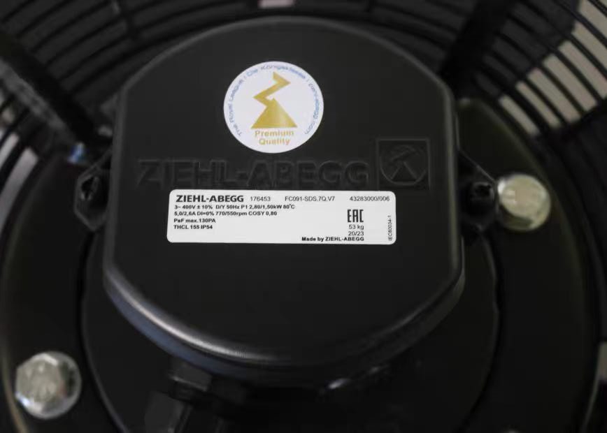 FC091-SDS.7Q.V7 ZIEHL-ABEGG Axial Fan 3~400V 2.6/2.5kW 7.2/4.3A 890/700rpm