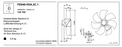 FE040-VDA.2C.1 0.27/0.18kW 300/400V 0.48/0.29A 1300/970rpm ZIEHL-ABEGG Axial Fan