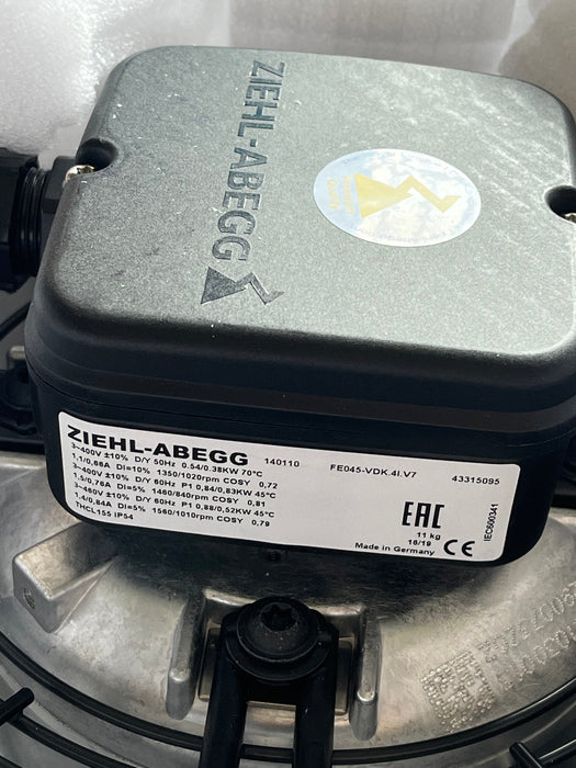 FE045-VDK.4I.V7 3-400V ZIEHL-ABEGG Axial Fan 400V Industrial Cooling Solution