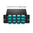 FHD MTP®-LC Cassette, OM4 Multimode, Universal, 24 Fibers, 3 x MTP®-8 (Male) to LC (Aqua), 0.35dB max