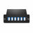 FHD MTP®-12 Cassette, 12 Fibers OS2 Single Mode,  MTP® to 6x LC Duplex (Blue), 0.35dB max