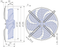 FN025-6II.0E.V7  ZIEHL-ABEGG Axial Fan 0.23kW 200/277V 1.65/1.2A 3250rpm
