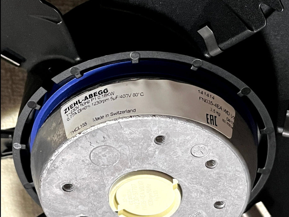 FN035-4EA.WD.V7 ZIEHL-ABEGG Axial Fan 0.18kW 230V 0.77A 1230rpm