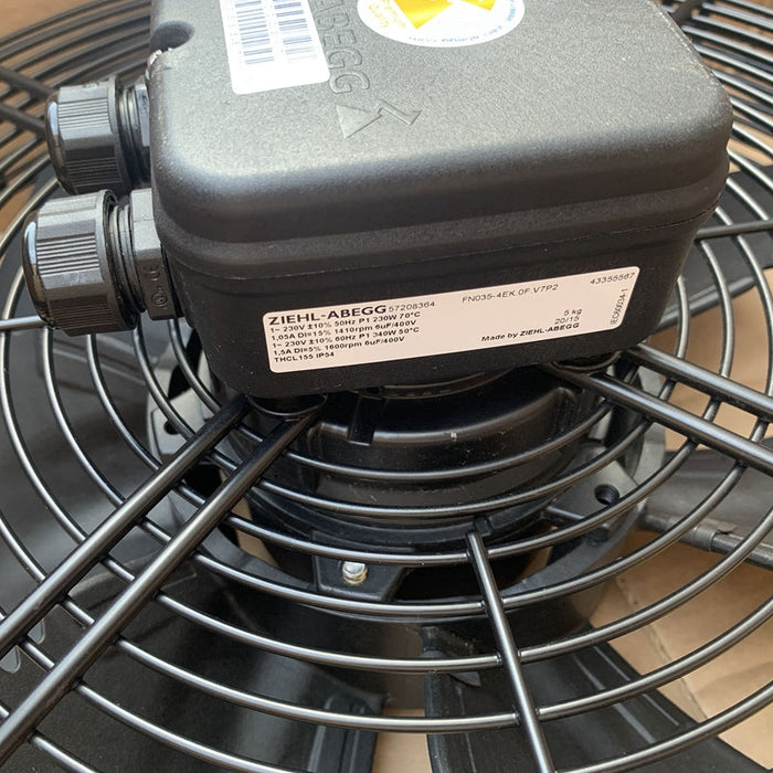 FN035-4EK.0F.V7P2  ZIEHL-ABEGG Axial Fan 150W 230V 0.13/0.56A 1070rpm
