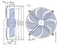 FN050-SDH.4F.A7P1 ZIEHL-ABEGG Axial Fan 3~400V 0.29/0.15kW 0.74-0.36A 880/590rpm