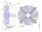 FN050-SDK.4F.V7P1 ZIEHL-ABEGG Axial Fan 400V Industrial Efficiency Fan
