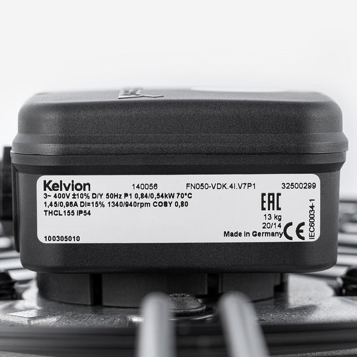 FN050-VDK.41.V7P1  ZIEHL-ABEGG Axial Fan 3~400V 0.49/1.2kW 0.84/2.0A 1025/1480rpm