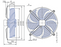 FN050-VDW.4I.A7P1 ZIEHL-ABEGG Axial Fan 3~400V 0.84/0.54 kW 1.45-0.96 A