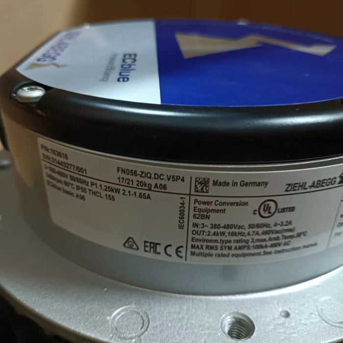 FN056-ZIQ.DC.V5P4 380-480V ZIEHL-ABEGG Axial Fan