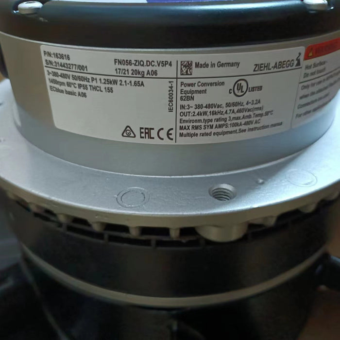 FN056-ZIQ.DC.V5P4 380-480V ZIEHL-ABEGG Axial Fan