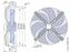 FN080-ADI.6N.V7 ZIEHL-ABEGG Axial Fan 0.64/0.19kW 2.35/1.0A