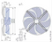 FN091-ADQ.6N.V7P2 ZIEHL-ABEGG Axial Fan 0.54 kW 1.1 A 500 rpm