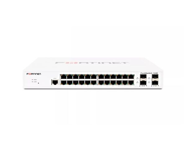 FS-124E - Fortinet FortiSwitch 124E 24-Ports 10/100/1000BASE-T Ethernet Network Switch with 4-Ports SFP