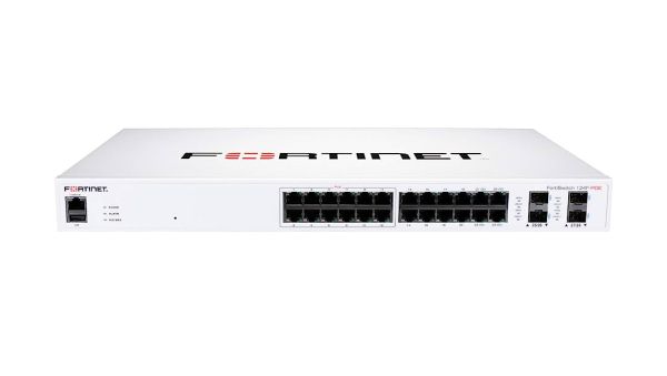 FS-124F-FPOE - Fortinet FortiSwitch 24-Ports 10/100/1000BASE-T PoE+ Network Switch with 4-Ports SFP+