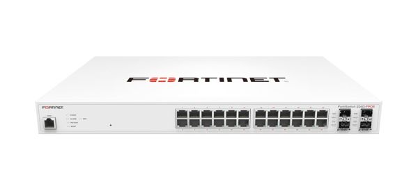FS-224D-FPOE - Fortinet FortiSwitch 24-Ports 10/100/1000 PoE+ Rack-mountable Network Switch with 4-Ports SFP