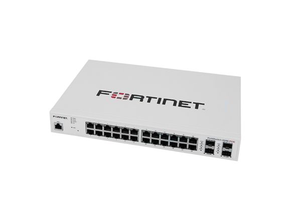 FS-224E-POE - Fortinet FortiSwitch 200 Series 24-Ports 10/100/1000BASE-T Ethernet Layer 2 Rack-mountable Managed Network Switch with 4-Ports SFP