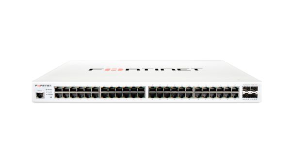 FS-448E-FPOE - Fortinet 48-Ports 10/100/1000BASE-T PoE+ Layer 3 Rack-mountable Managed Network Switch with 4-Ports SFP+