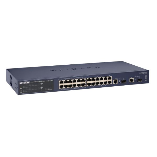 FS726TP - NetGear ProSafe 24-Ports 10/100Mbps Ethernet Smart Switch with 2-Ports Gigabit