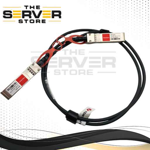 Fiberstore 1 Meter (3.3ft) 10GBASE-CU SFP+ to SFP+ Passive Direct Attach Copper (DAC) Twinax Cable. P/N: SFP-10G-AC01, SFPP-AC01.