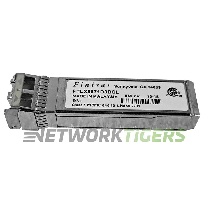 Finisar FTLF8528P2BCV-HD 8Gbps 850nm Multimode Datacom SFP+ Transceiver