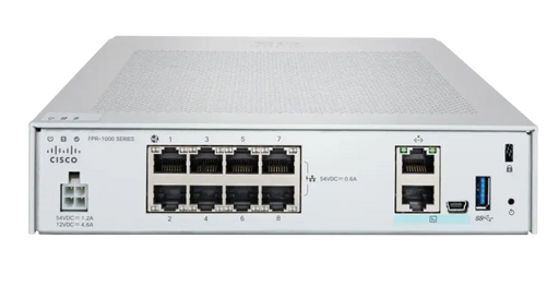 Cisco Firepower 1010 NGFW Security Appliance FPR1010-NGFW-K9 8-Port Desktop Firewall - Refurbished