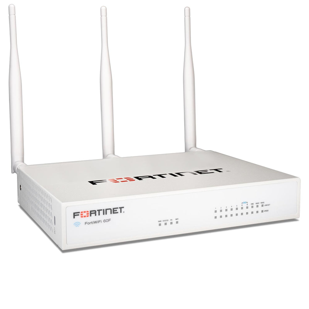 Fortinet FortiWiFi-60F Hardware plus 1 Year 24x7 FortiCare and FortiGuard Unified Threat Protection Firewall (FWF-60F-BDL-950-12)