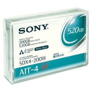 SDX4200W - Sony AIT-4 WORM AIT AIT-4 200GB Native / 520GB Compressed Tape Cartridge