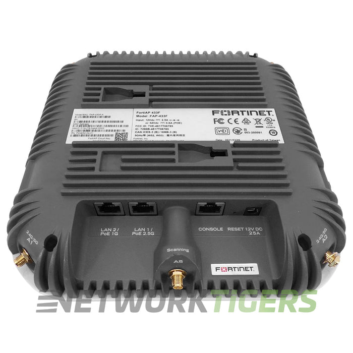 Fortinet FAP-433F FortiAP Series 4x4 Indoor Tri-Radio 802.11ax Wireless AP