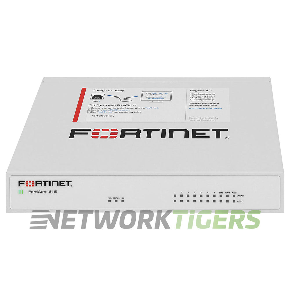 Fortinet FG-61E FortiGate 3 Gbps Local Management Only Firewall