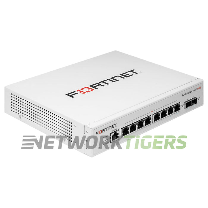 Fortinet FS-108F-PoE 8x 1GB PoE RJ45 2x SFP Local Management Only Switch