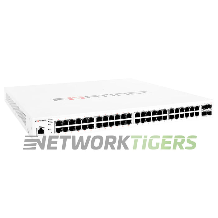 Fortinet FS-248E-POE 48x 1GB RJ45 (24x PoE) 4x SFP Local Management Only Switch