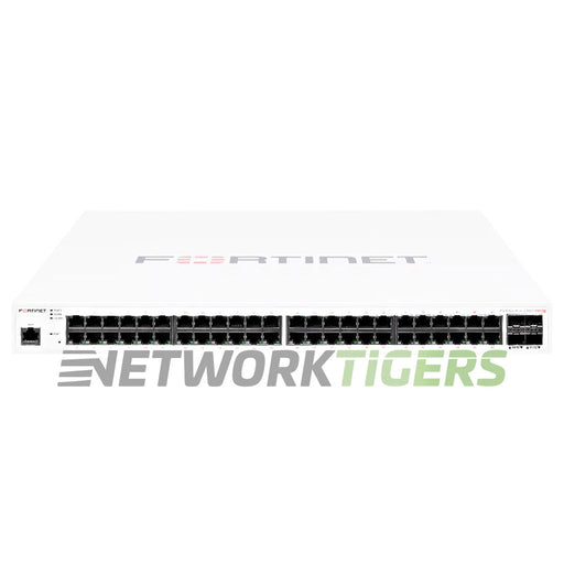 Fortinet FS-448D-FPOE 48x 1GB PoE+ RJ45 4x SFP+ Local Management Only Switch