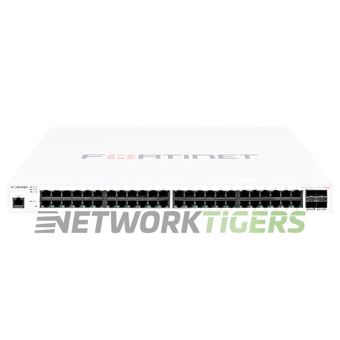 Fortinet FS-448D-FPOE 48x 1GB PoE+ RJ45 4x SFP+ Local Management Only Switch