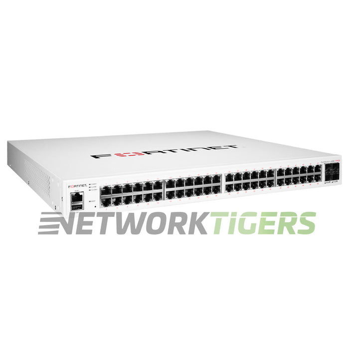 Fortinet FS-448E-FPOE 48x 1GB PoE+ RJ45 4x SFP+ Local Management Only Switch