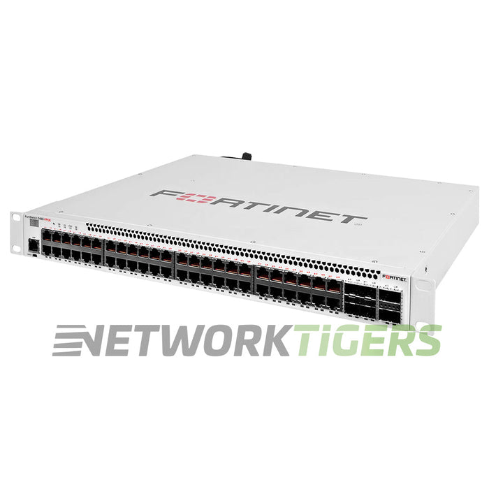 Fortinet FS-548D-FPOE 48x PoE+ RJ45 4x SFP+ 2x QSFP+ Local Manage Only Switch