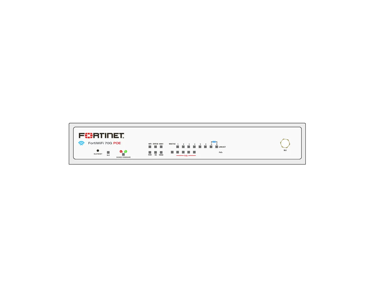 Fortinet FortiWiFi FWF-70G-POE-A Secure SD-WAN Firewall