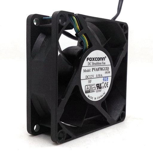 Foxconn PVA070G12Q-P04-AE 70x70x25mm 12V DC 0.50A 4-Wire Axial Cooling Fan