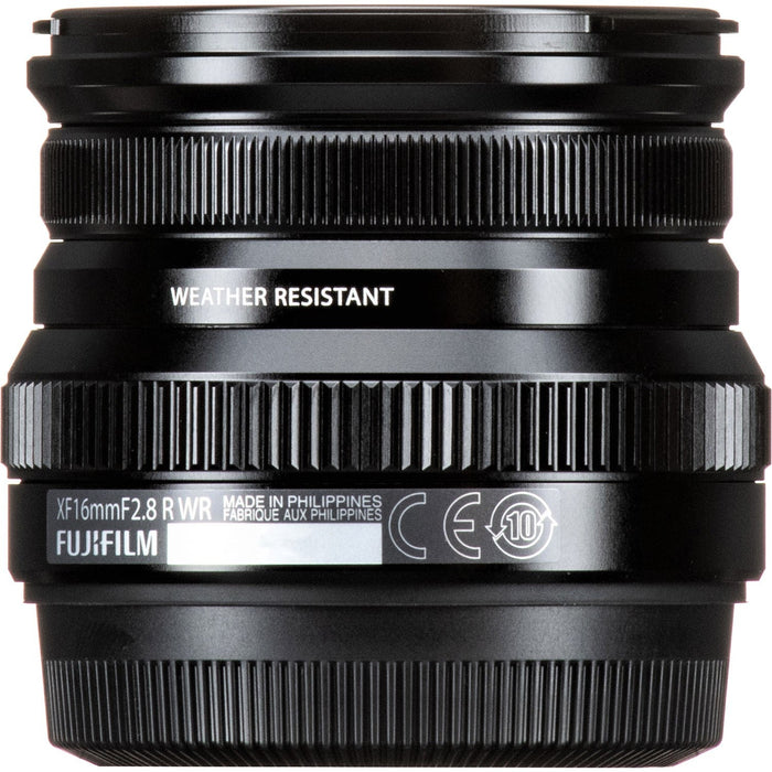 Fujifilm XF 16mm F2.8 R WR Lens (Black & Silver)