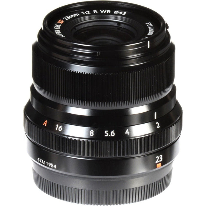 Fujifilm XF 23mm F/2 R WR Lens (Black & Silver)