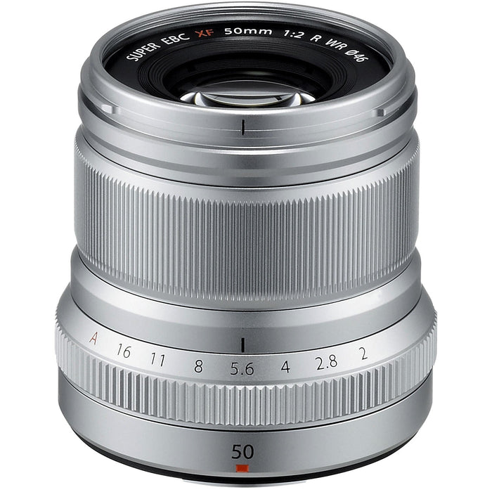 Fujifilm XF 50mm F2 R WR Lens (Black & Silver)