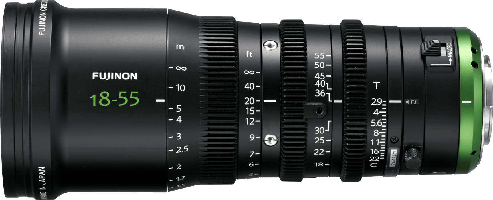 Fujinon Micro 4/3 18-55mm T2.9 Cine Lens